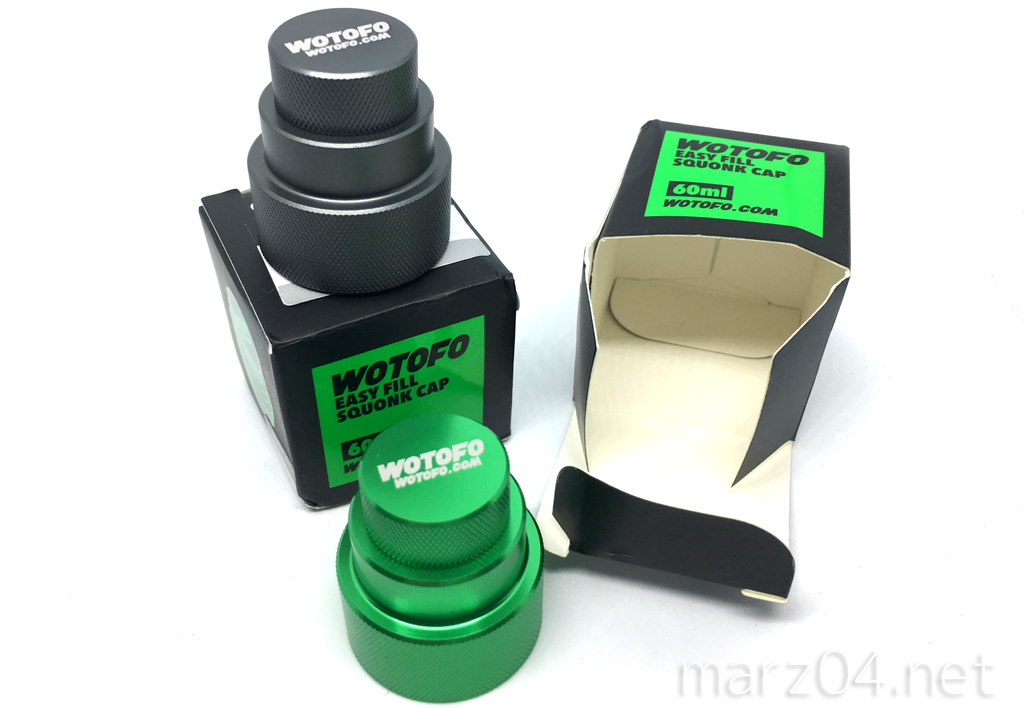 【便利小物】Wotofo Easy Fill Squonk Cap | 60mlのユニコーンボトルをリフィルボトル化
